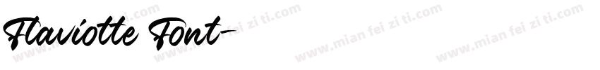 Flaviotte Font字体转换